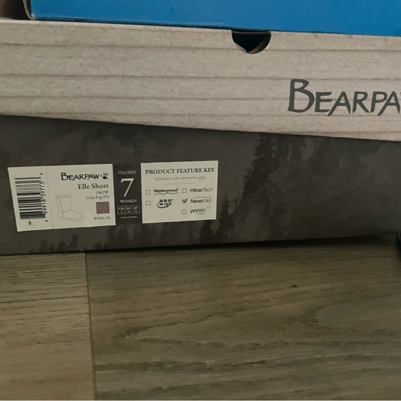 BearPaw Light Gray Shearling Boots - Picture 4 of 5
